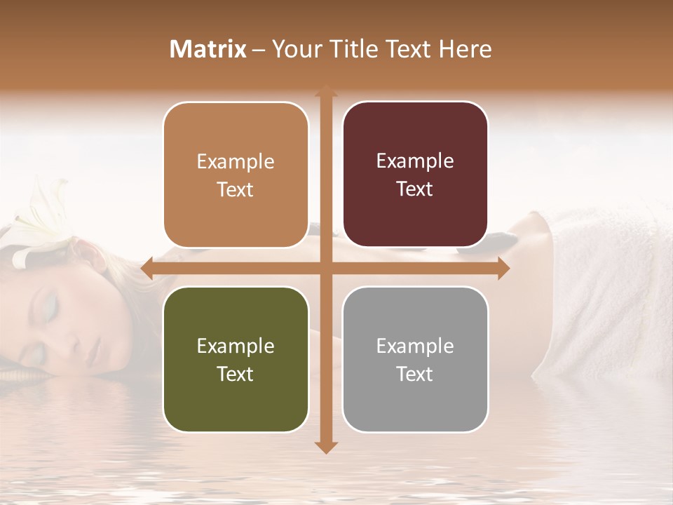 Attractive Woman Getting Spa Treatment Isolated On White PowerPoint Template