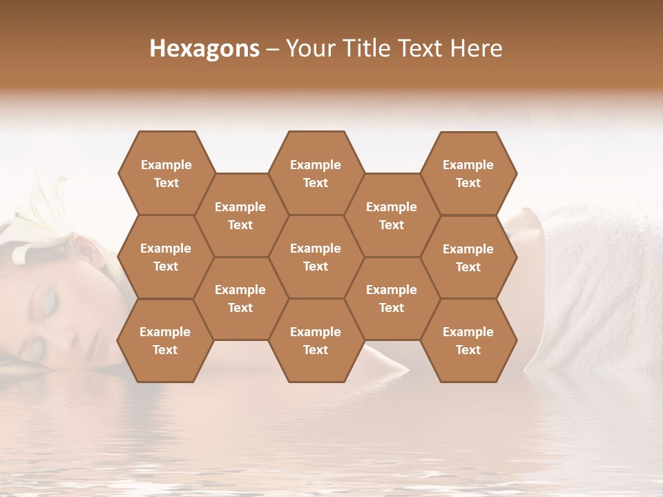 Attractive Woman Getting Spa Treatment Isolated On White PowerPoint Template