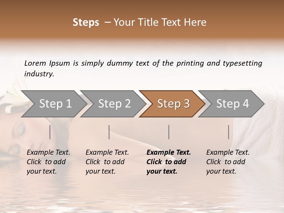 Attractive Woman Getting Spa Treatment Isolated On White PowerPoint Template