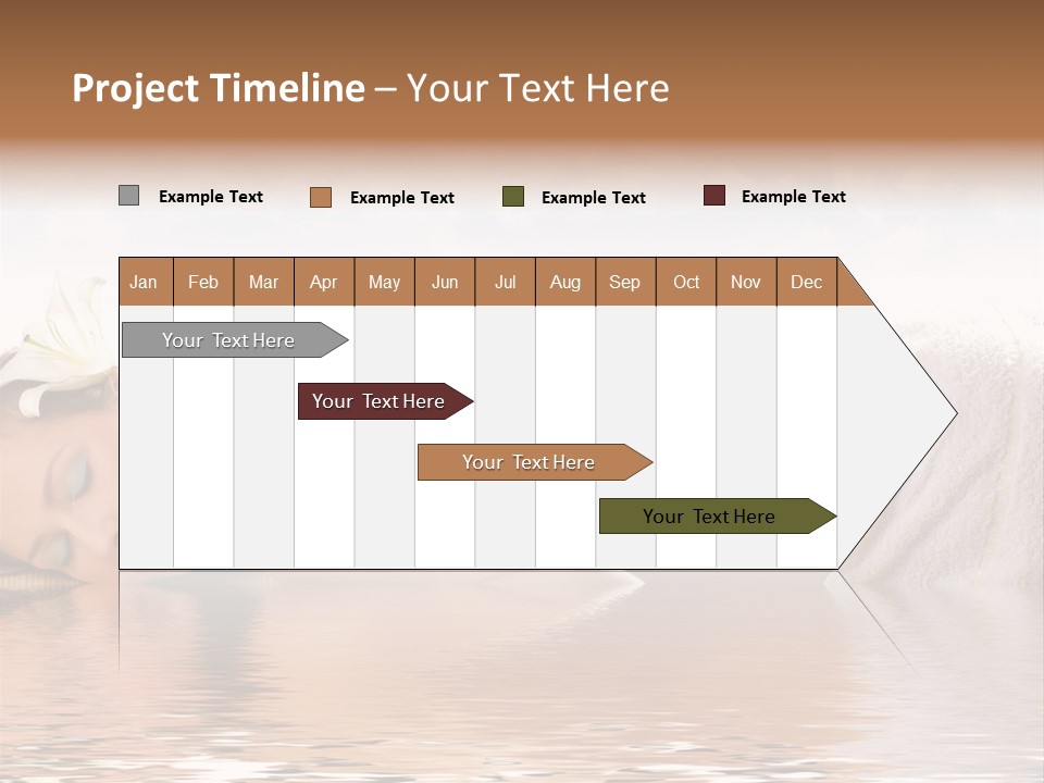 Attractive Woman Getting Spa Treatment Isolated On White PowerPoint Template