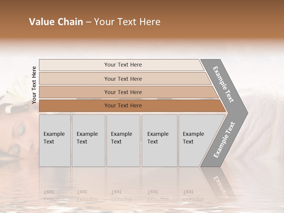 Attractive Woman Getting Spa Treatment Isolated On White PowerPoint Template