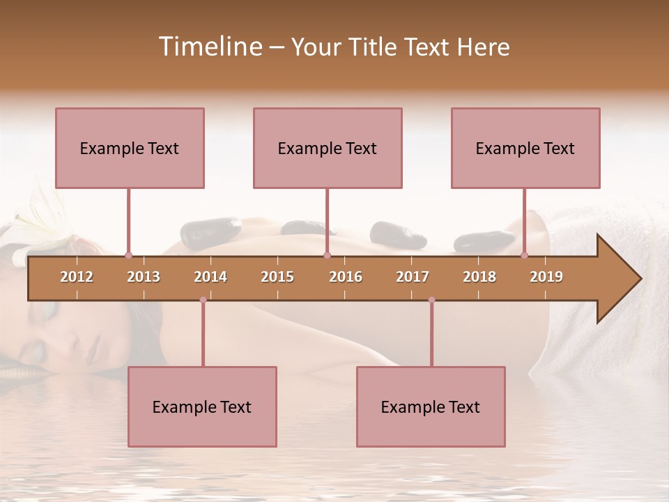 Attractive Woman Getting Spa Treatment Isolated On White PowerPoint Template