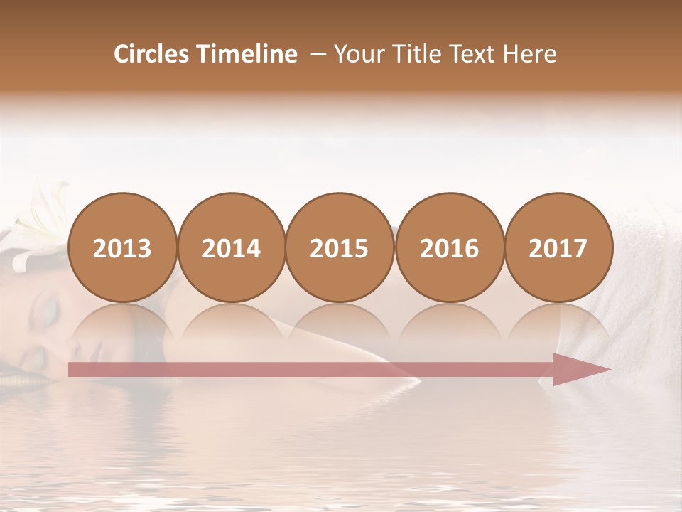 Attractive Woman Getting Spa Treatment Isolated On White PowerPoint Template