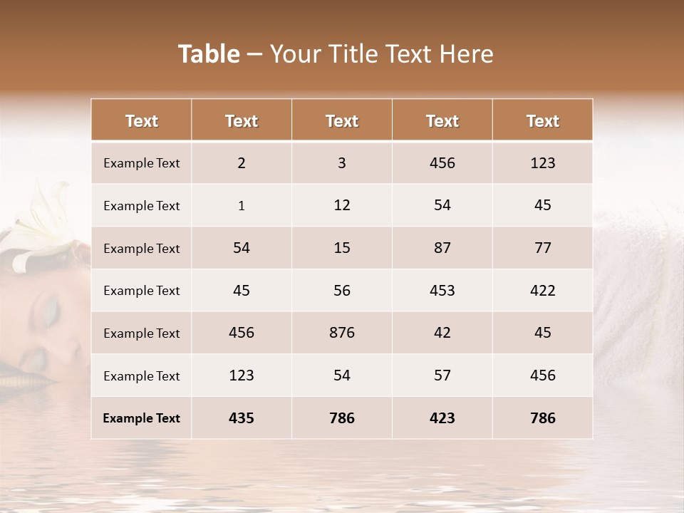 Attractive Woman Getting Spa Treatment Isolated On White PowerPoint Template