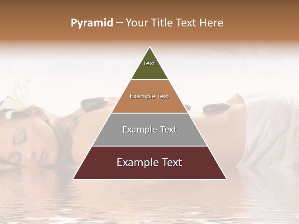 Attractive Woman Getting Spa Treatment Isolated On White PowerPoint Template