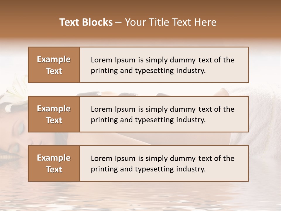 Attractive Woman Getting Spa Treatment Isolated On White PowerPoint Template