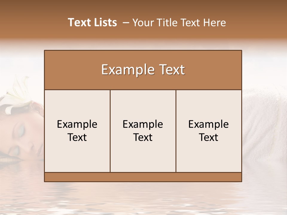 Attractive Woman Getting Spa Treatment Isolated On White PowerPoint Template