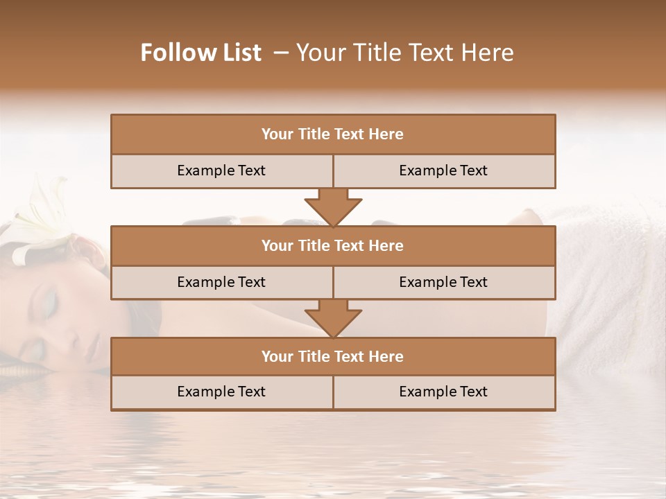 Attractive Woman Getting Spa Treatment Isolated On White PowerPoint Template