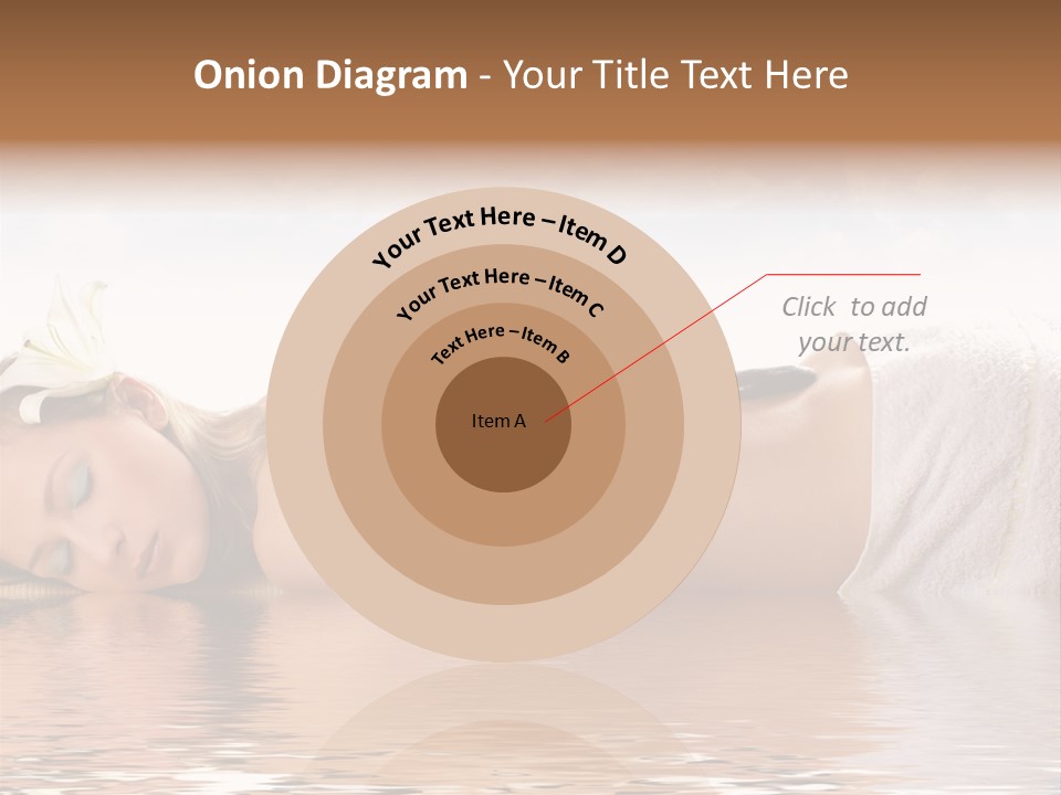 Attractive Woman Getting Spa Treatment Isolated On White PowerPoint Template