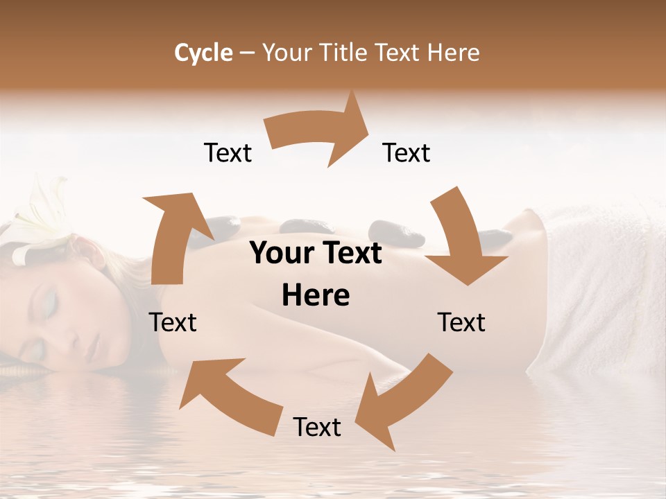 Attractive Woman Getting Spa Treatment Isolated On White PowerPoint Template