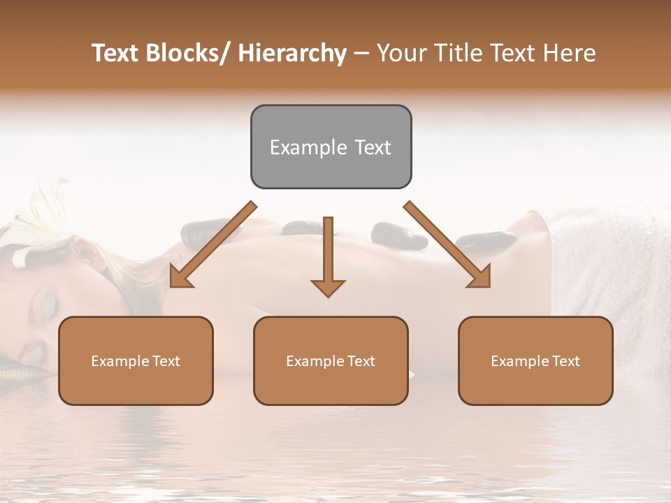 Attractive Woman Getting Spa Treatment Isolated On White PowerPoint Template