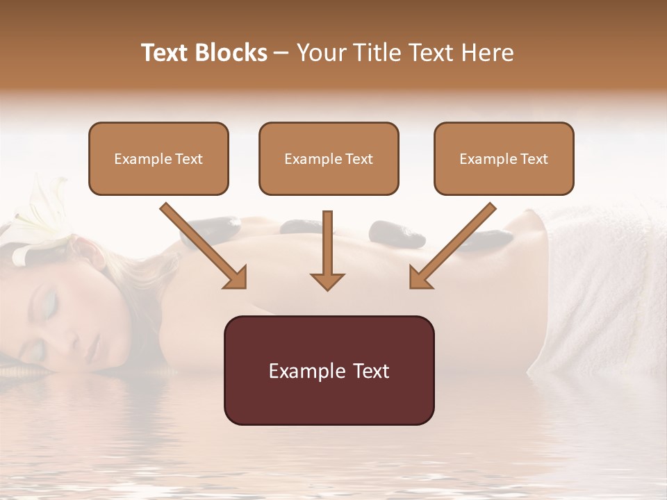 Attractive Woman Getting Spa Treatment Isolated On White PowerPoint Template