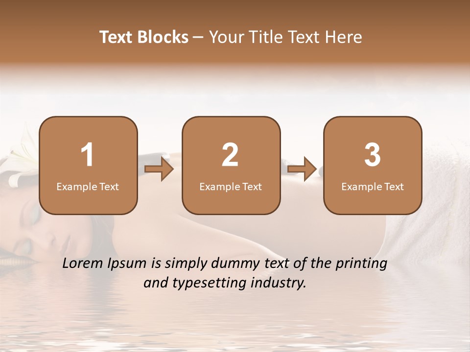 Attractive Woman Getting Spa Treatment Isolated On White PowerPoint Template