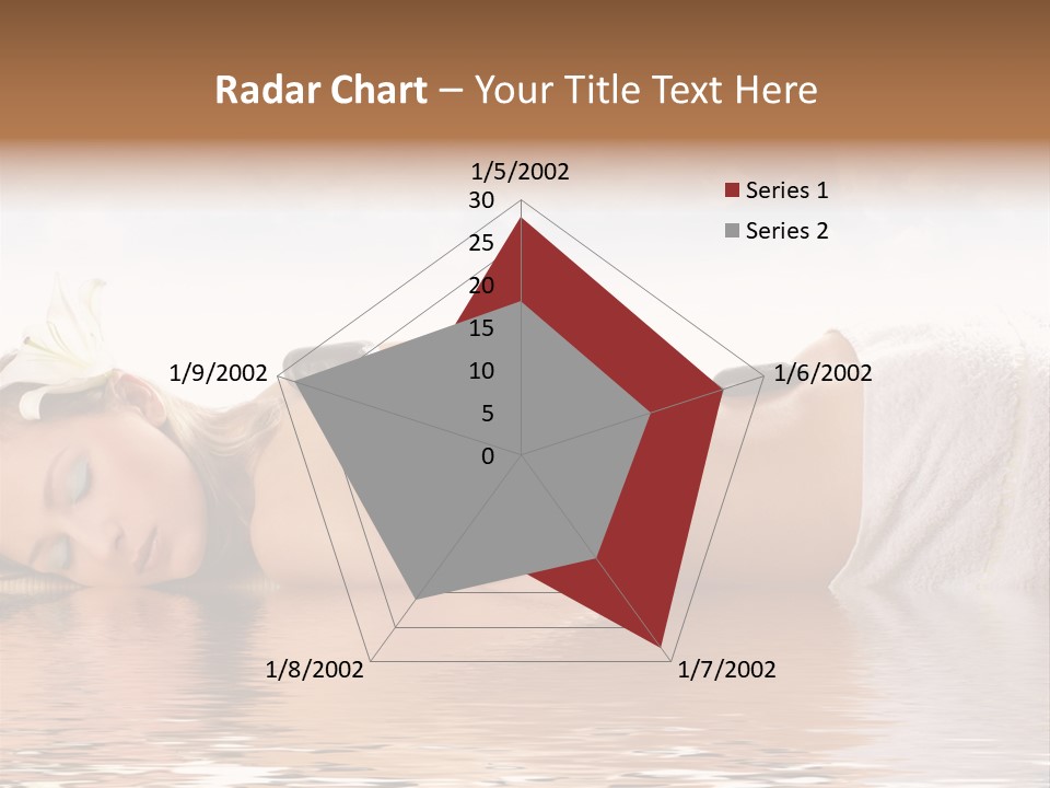 Attractive Woman Getting Spa Treatment Isolated On White PowerPoint Template