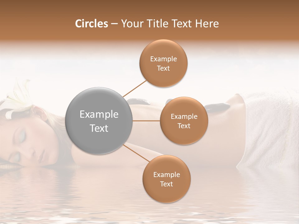 Attractive Woman Getting Spa Treatment Isolated On White PowerPoint Template