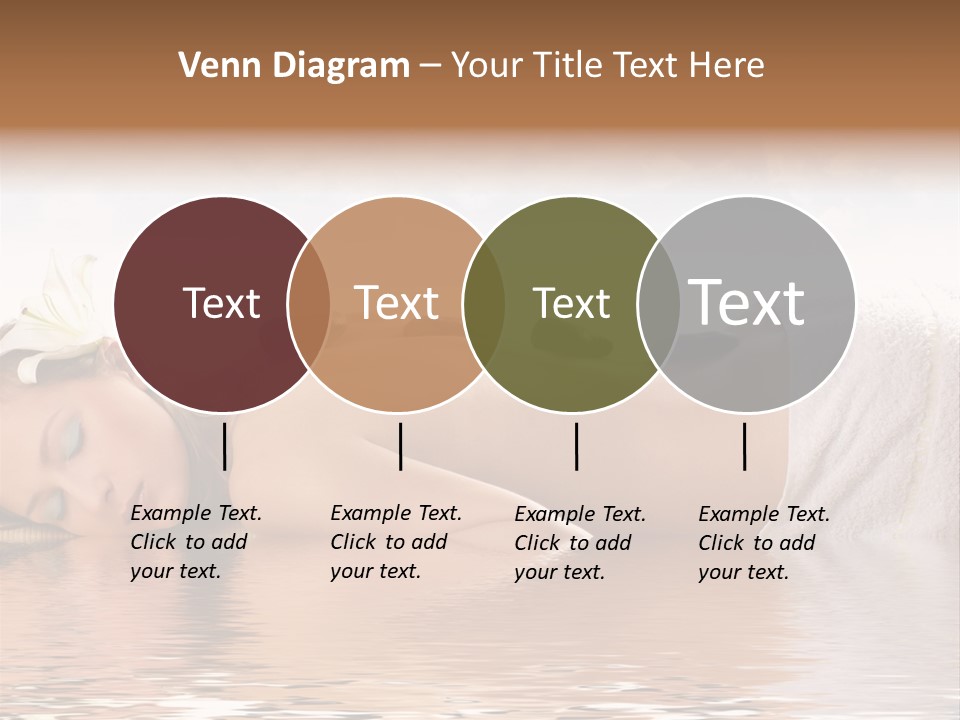 Attractive Woman Getting Spa Treatment Isolated On White PowerPoint Template