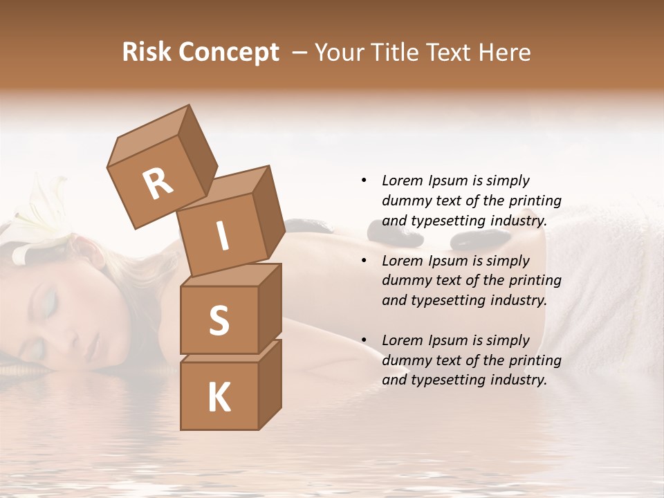 Attractive Woman Getting Spa Treatment Isolated On White PowerPoint Template