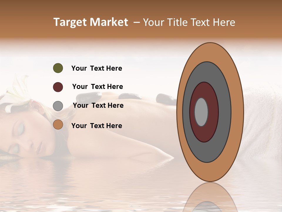 Attractive Woman Getting Spa Treatment Isolated On White PowerPoint Template