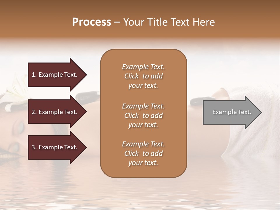 Attractive Woman Getting Spa Treatment Isolated On White PowerPoint Template