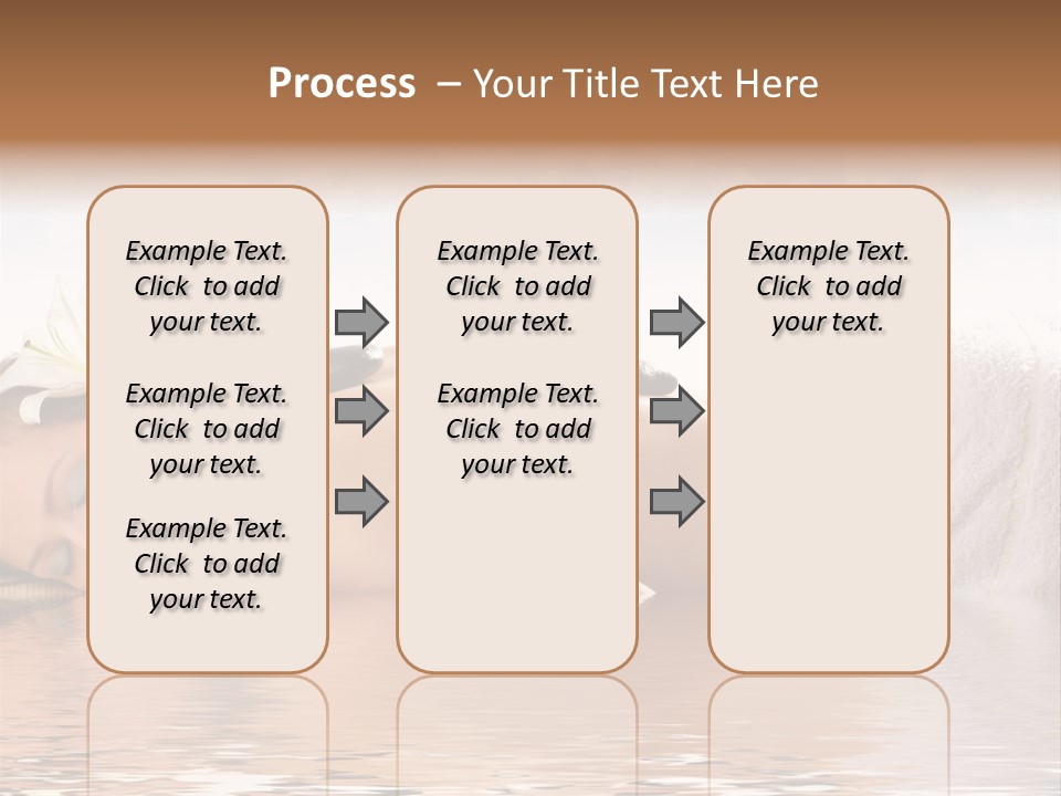 Attractive Woman Getting Spa Treatment Isolated On White PowerPoint Template