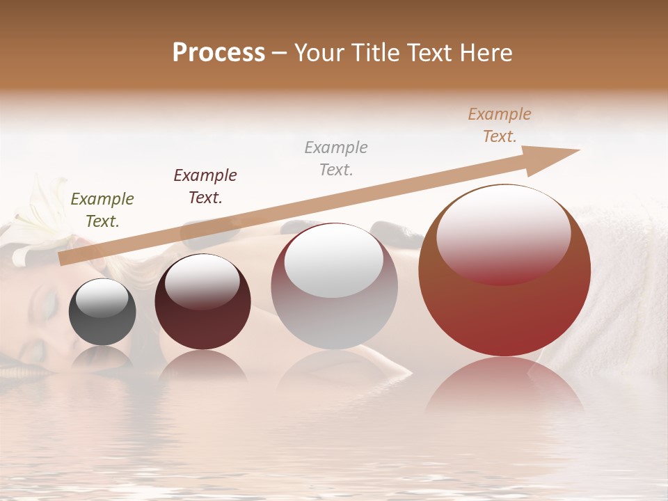 Attractive Woman Getting Spa Treatment Isolated On White PowerPoint Template