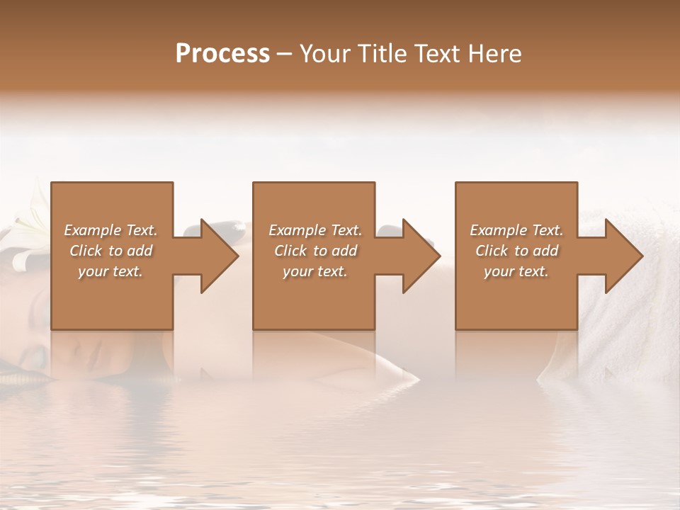 Attractive Woman Getting Spa Treatment Isolated On White PowerPoint Template