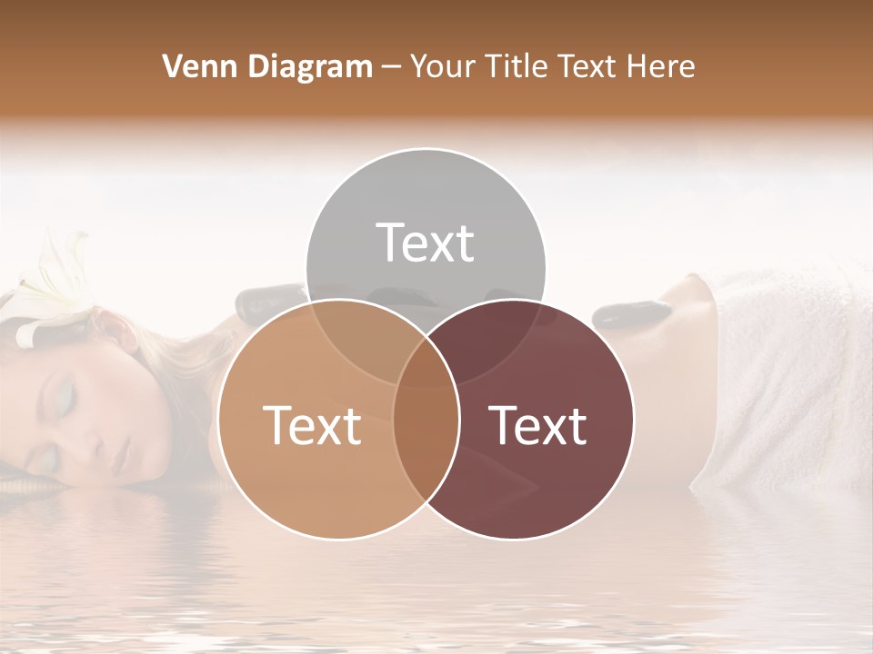 Attractive Woman Getting Spa Treatment Isolated On White PowerPoint Template