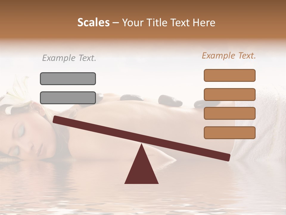 Attractive Woman Getting Spa Treatment Isolated On White PowerPoint Template