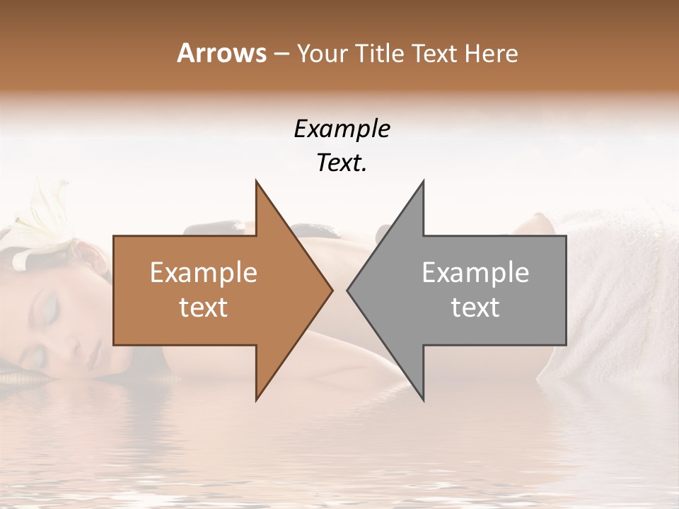 Attractive Woman Getting Spa Treatment Isolated On White PowerPoint Template