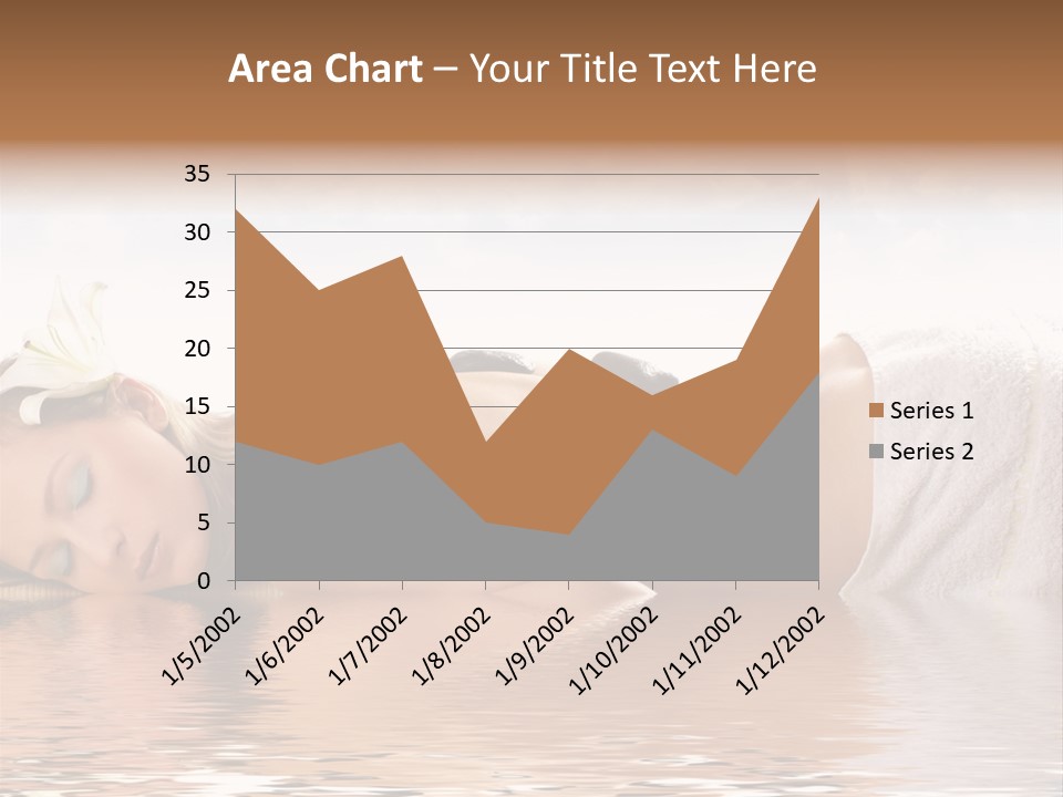 Attractive Woman Getting Spa Treatment Isolated On White PowerPoint Template