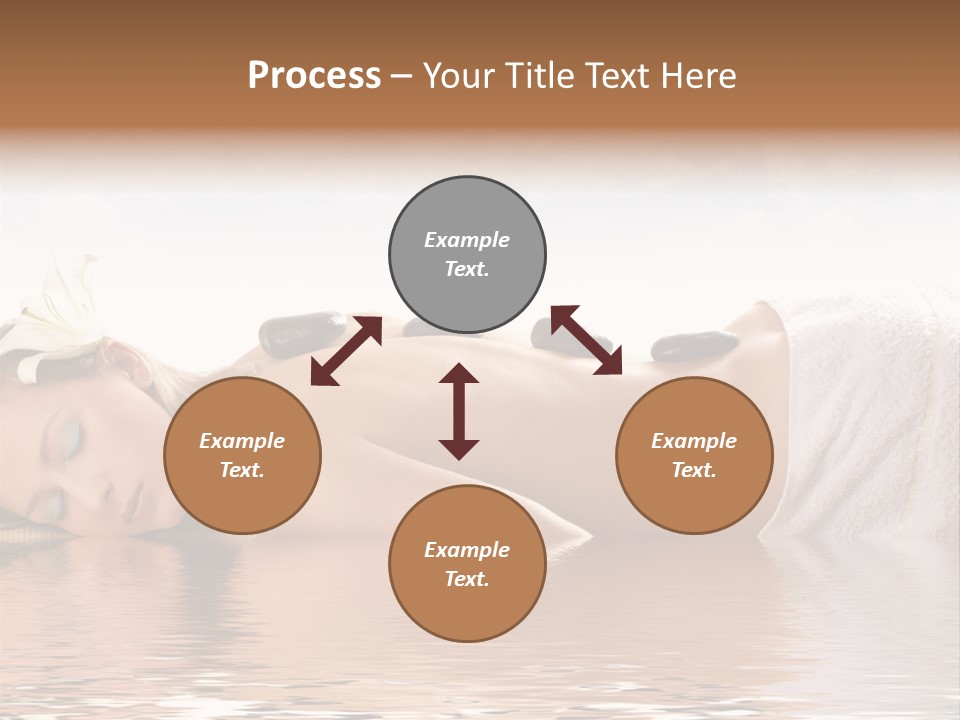 Attractive Woman Getting Spa Treatment Isolated On White PowerPoint Template