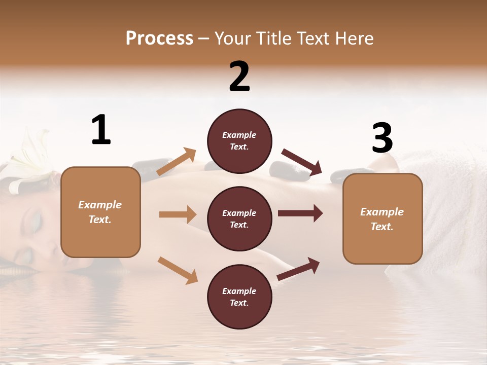 Attractive Woman Getting Spa Treatment Isolated On White PowerPoint Template