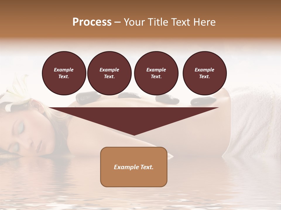 Attractive Woman Getting Spa Treatment Isolated On White PowerPoint Template