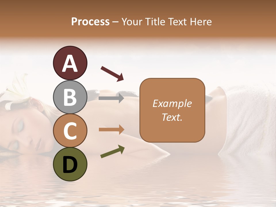 Attractive Woman Getting Spa Treatment Isolated On White PowerPoint Template