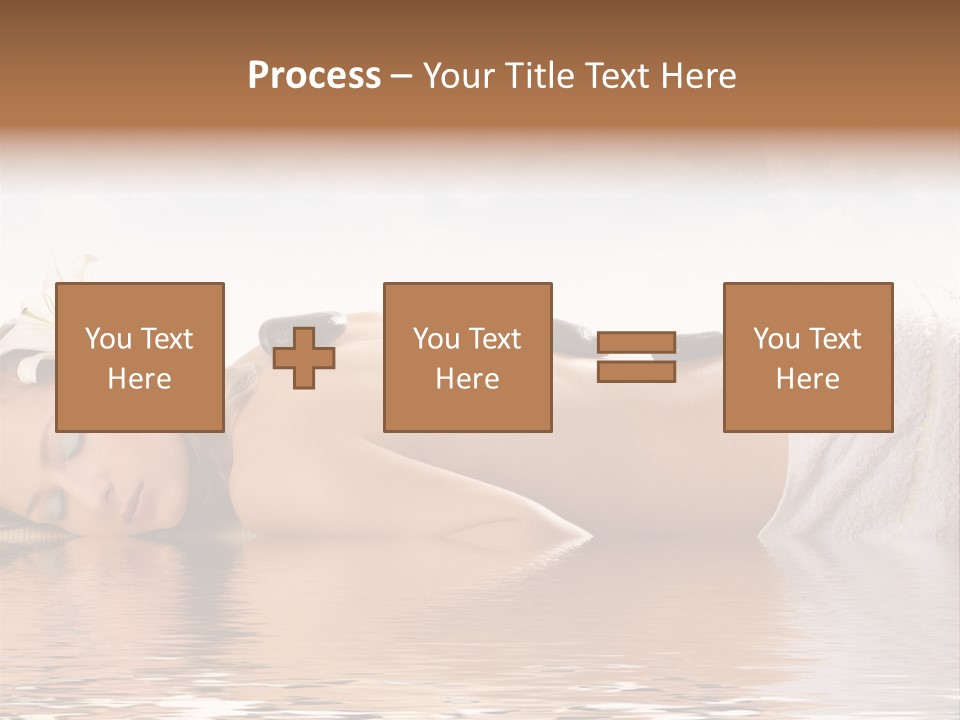 Attractive Woman Getting Spa Treatment Isolated On White PowerPoint Template