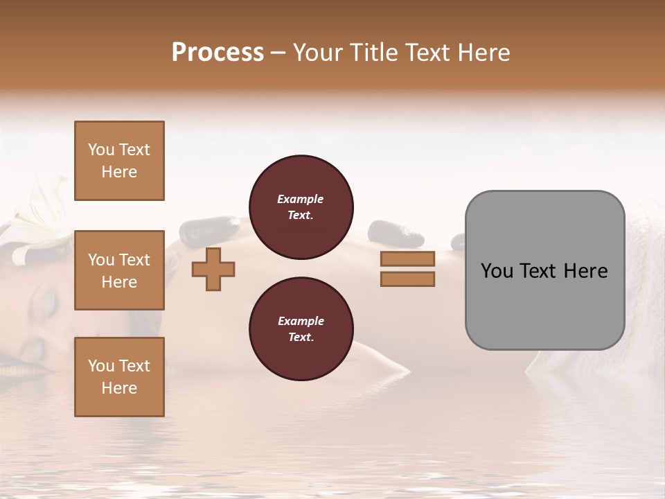 Attractive Woman Getting Spa Treatment Isolated On White PowerPoint Template