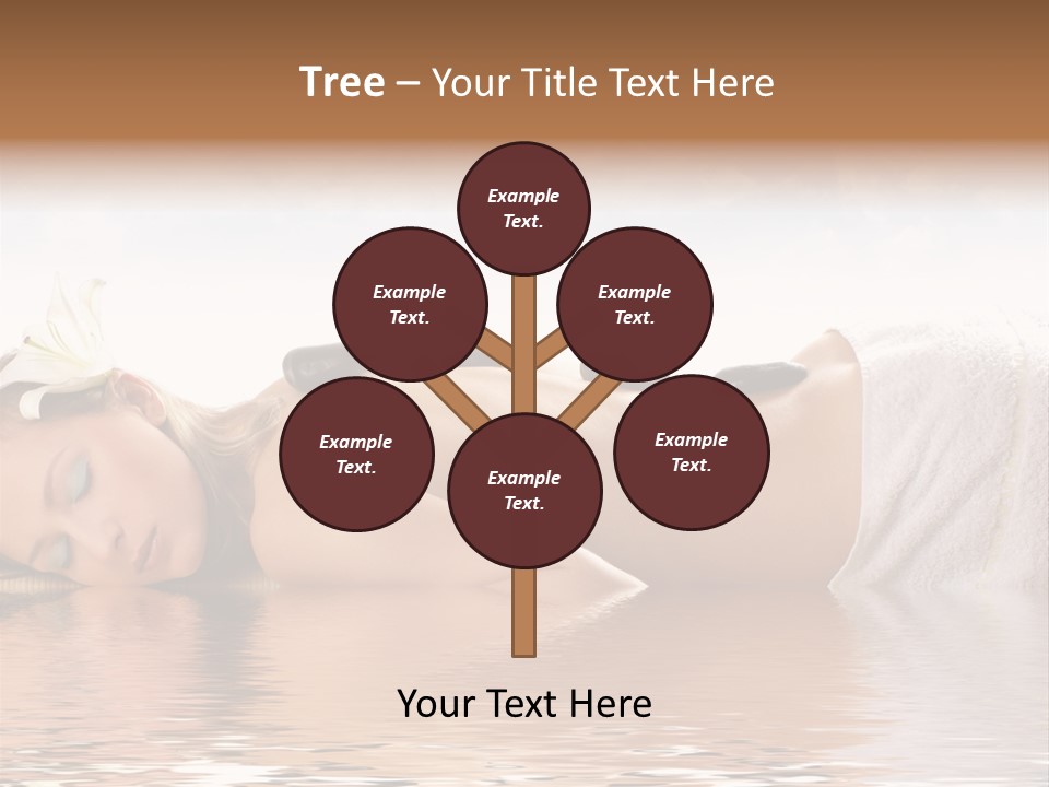 Attractive Woman Getting Spa Treatment Isolated On White PowerPoint Template