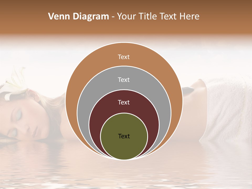 Attractive Woman Getting Spa Treatment Isolated On White PowerPoint Template