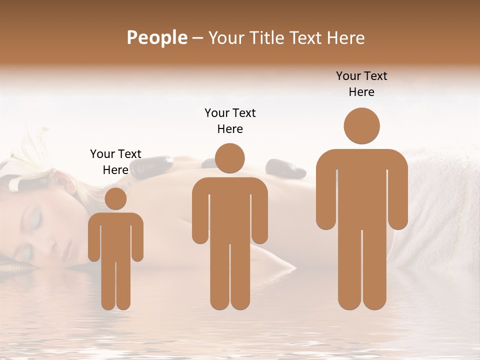 Attractive Woman Getting Spa Treatment Isolated On White PowerPoint Template