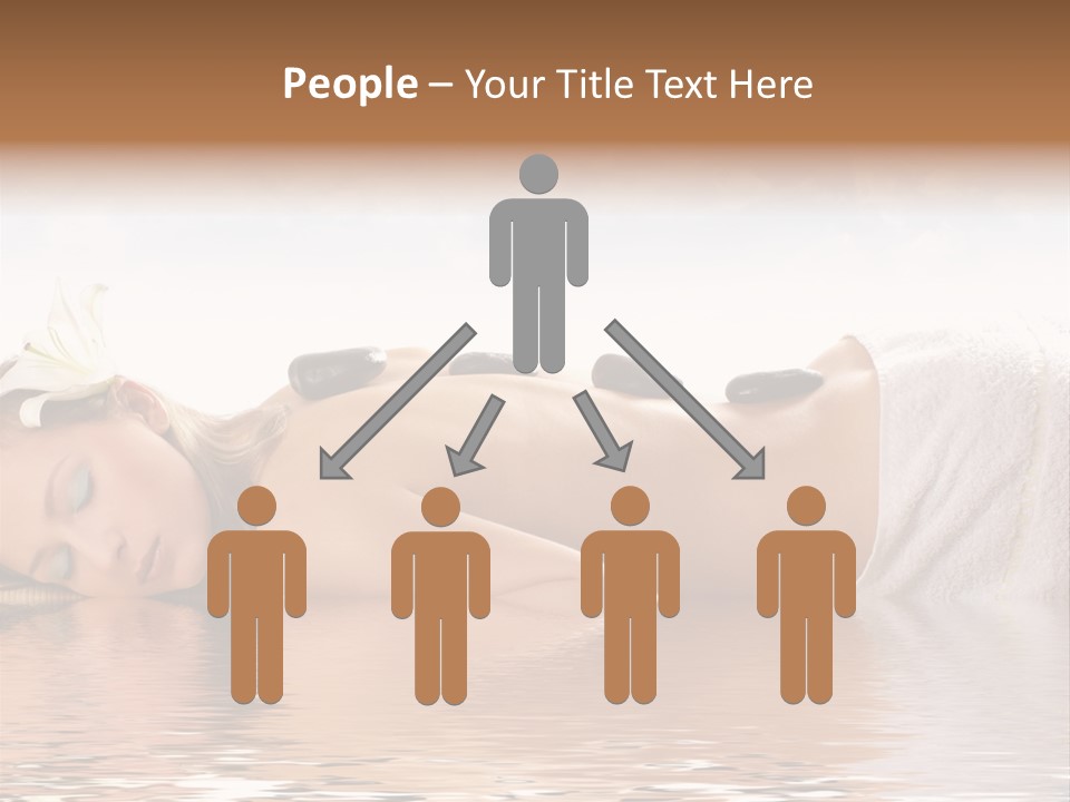 Attractive Woman Getting Spa Treatment Isolated On White PowerPoint Template