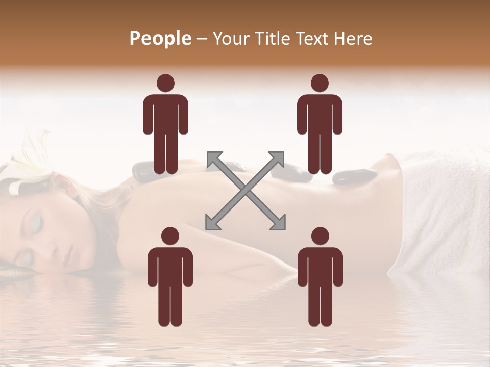 Attractive Woman Getting Spa Treatment Isolated On White PowerPoint Template