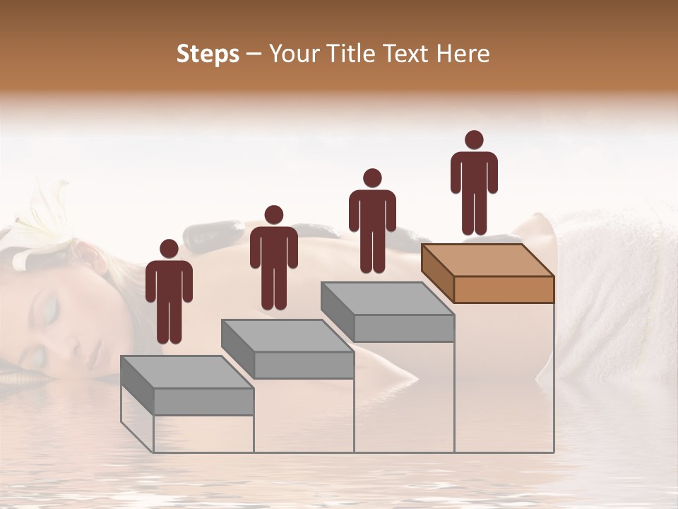 Attractive Woman Getting Spa Treatment Isolated On White PowerPoint Template