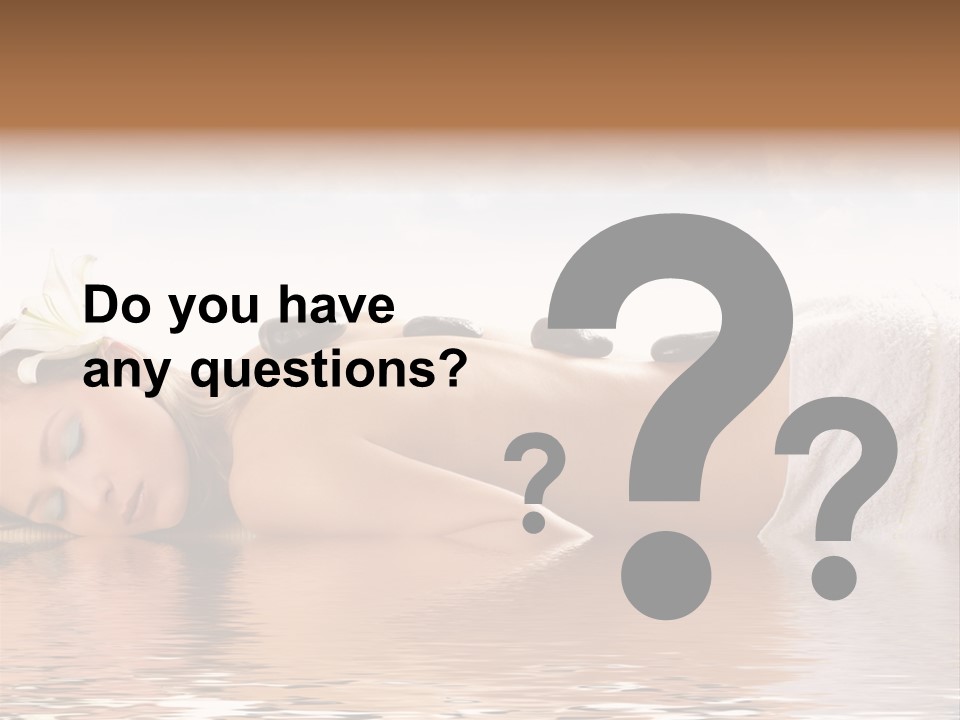 Attractive Woman Getting Spa Treatment Isolated On White PowerPoint Template