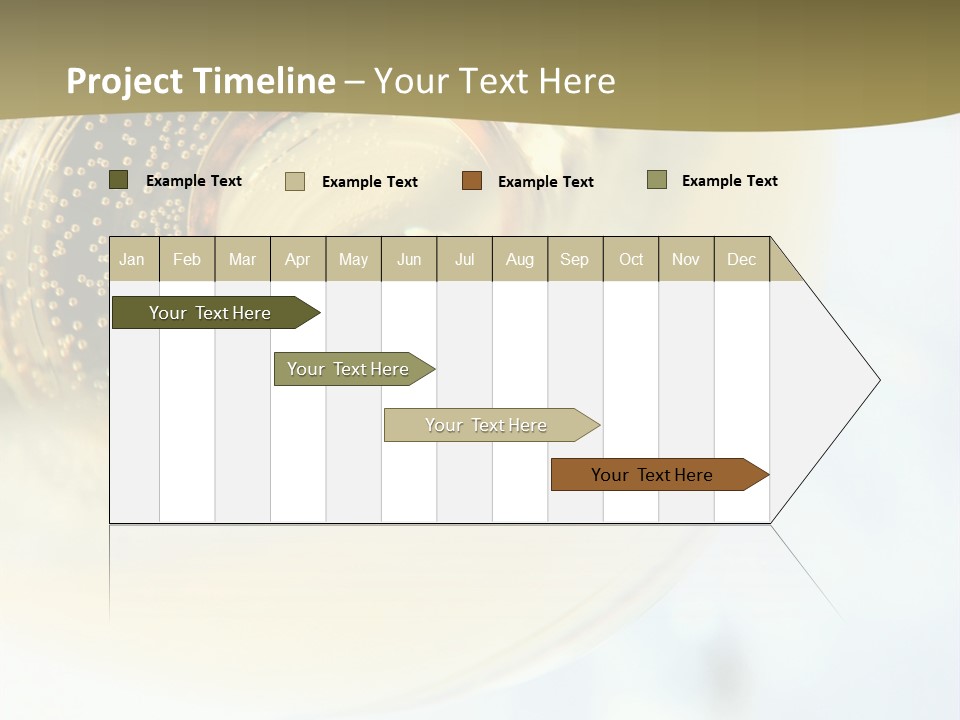 Gold Ring In Champagne Close Up PowerPoint Template