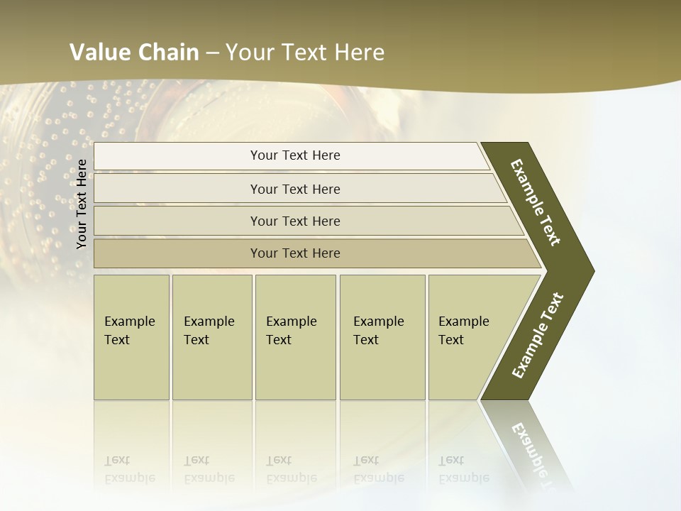 Gold Ring In Champagne Close Up PowerPoint Template