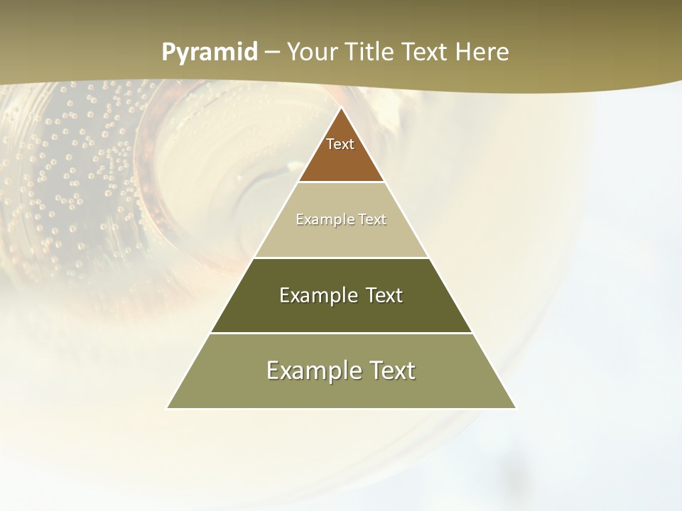 Gold Ring In Champagne Close Up PowerPoint Template