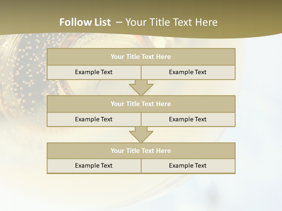 Gold Ring In Champagne Close Up PowerPoint Template