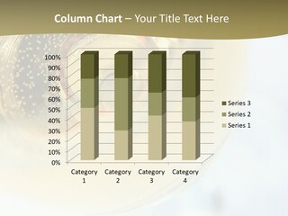 Gold Ring In Champagne Close Up PowerPoint Template