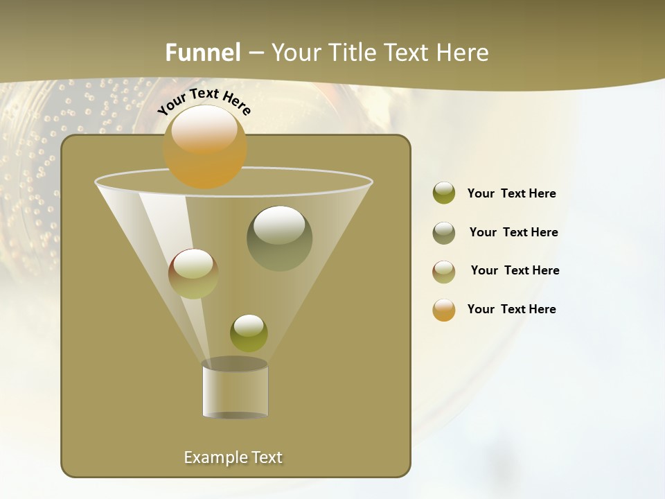 Gold Ring In Champagne Close Up PowerPoint Template