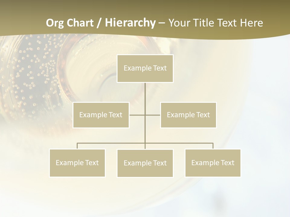 Gold Ring In Champagne Close Up PowerPoint Template